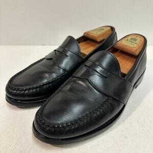 NEW HEELS Rancourt & Co. Weltline Penny Loafers Black Handsewn Maine USA 10.5 D